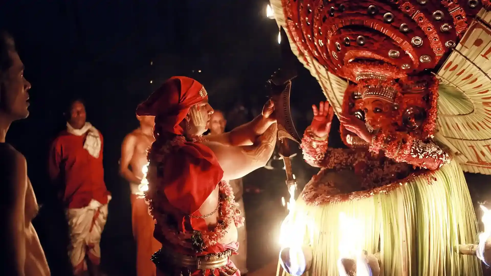Typically performed in shrines and groves